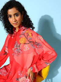 Indo Era Women Floral Printed Co-Ords Set