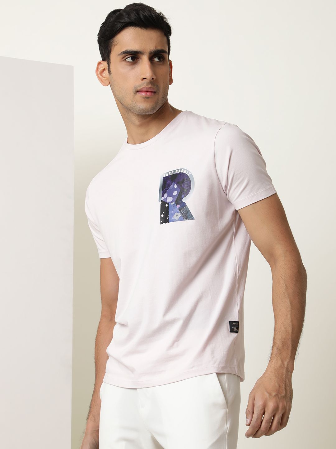 RARE RABBIT Men Rings-4 Slim Fit Solid Polo Collar T-Shirt