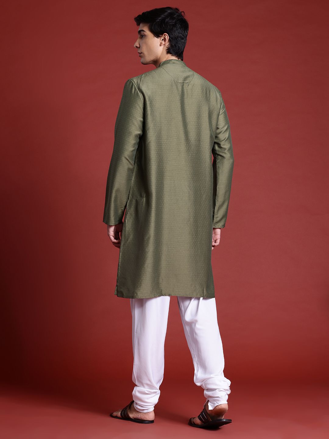 Anouk Woven Design Regular Kurta With Pyjamas