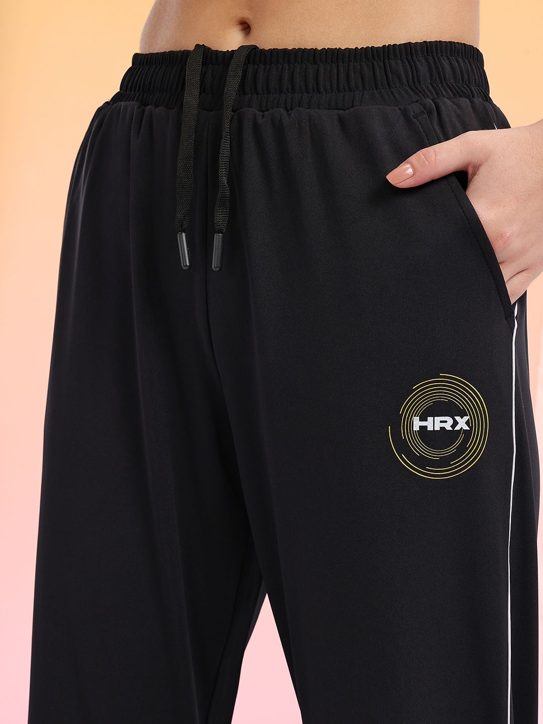 HRX by Hrithik Roshan Women Brand Logo Detail Rapid-Dry Running Joggers