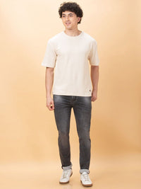 Being Human Men Drop-Shoulder Sleeves Raw Edge T-shirt