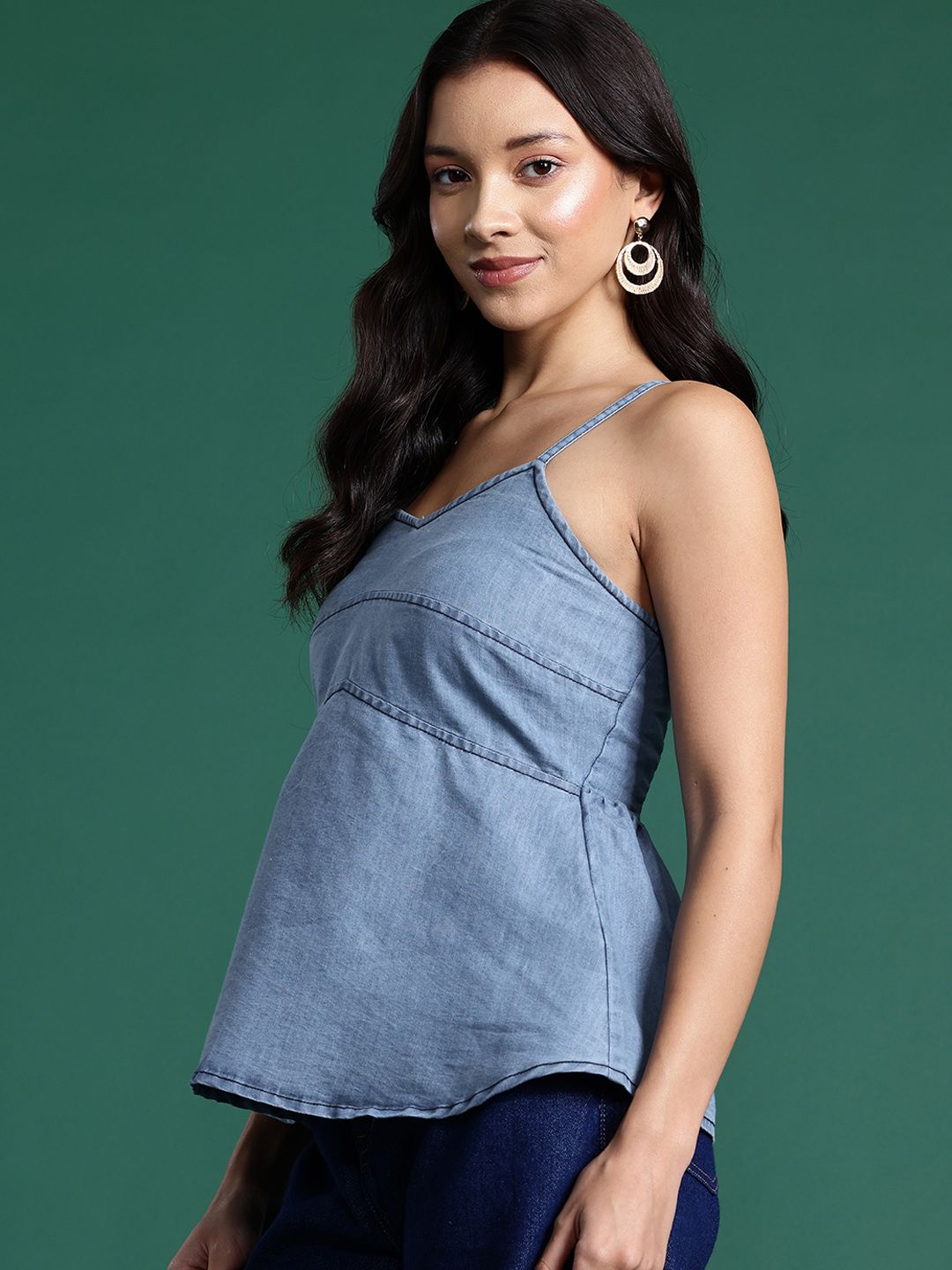 DressBerry Chambray A-Line Shirt