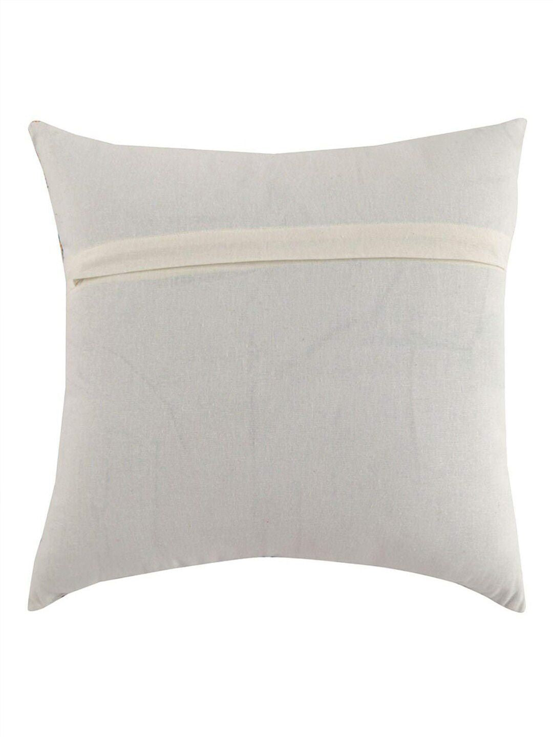 STITCHNEST Adults Blue & White Set of 5 Warli Motifs Square Cushion Covers