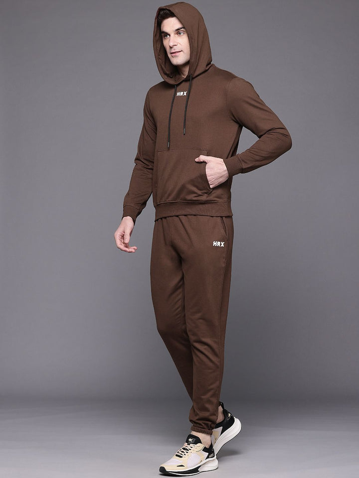 HRX by Hrithik Roshan Typography Printed Hooded Lifestyle Tracksuit