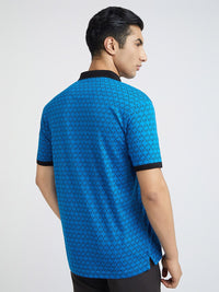 Park Avenue Printed Polo Collar Slim Fit T-shirt