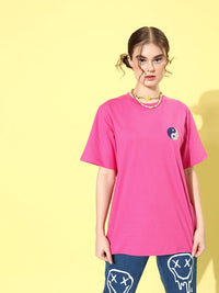 DILLINGER Women Graphic Printed Oversized T-shirt