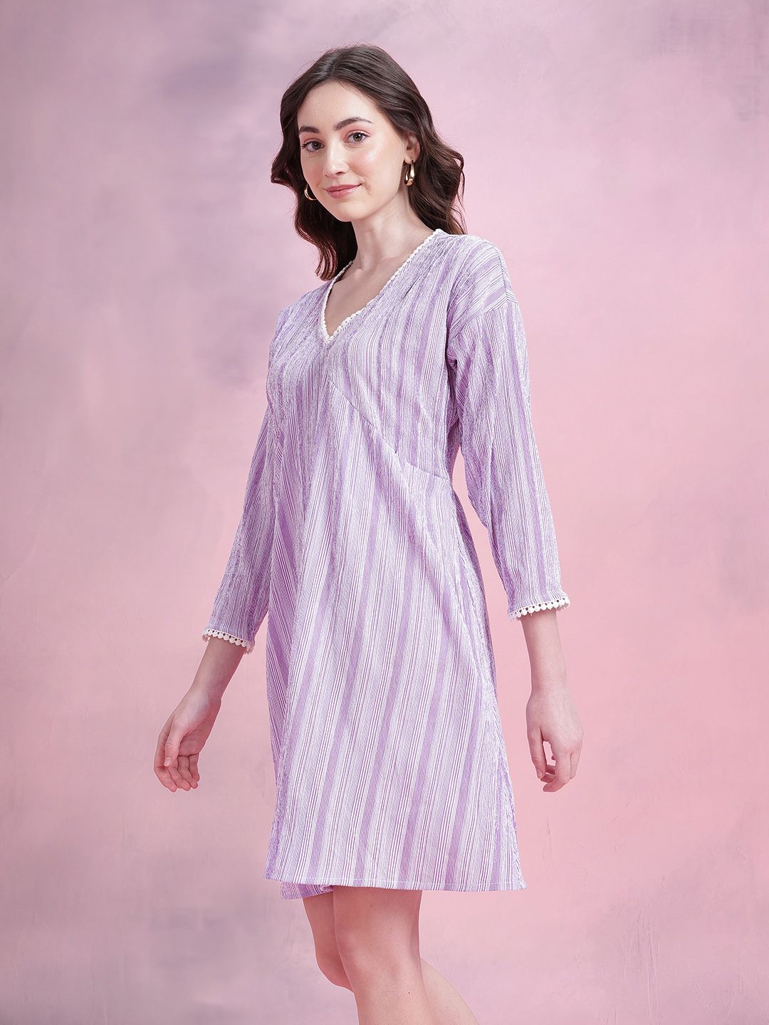 DressBerry Striped Empire Dress