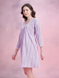 DressBerry Striped Empire Dress