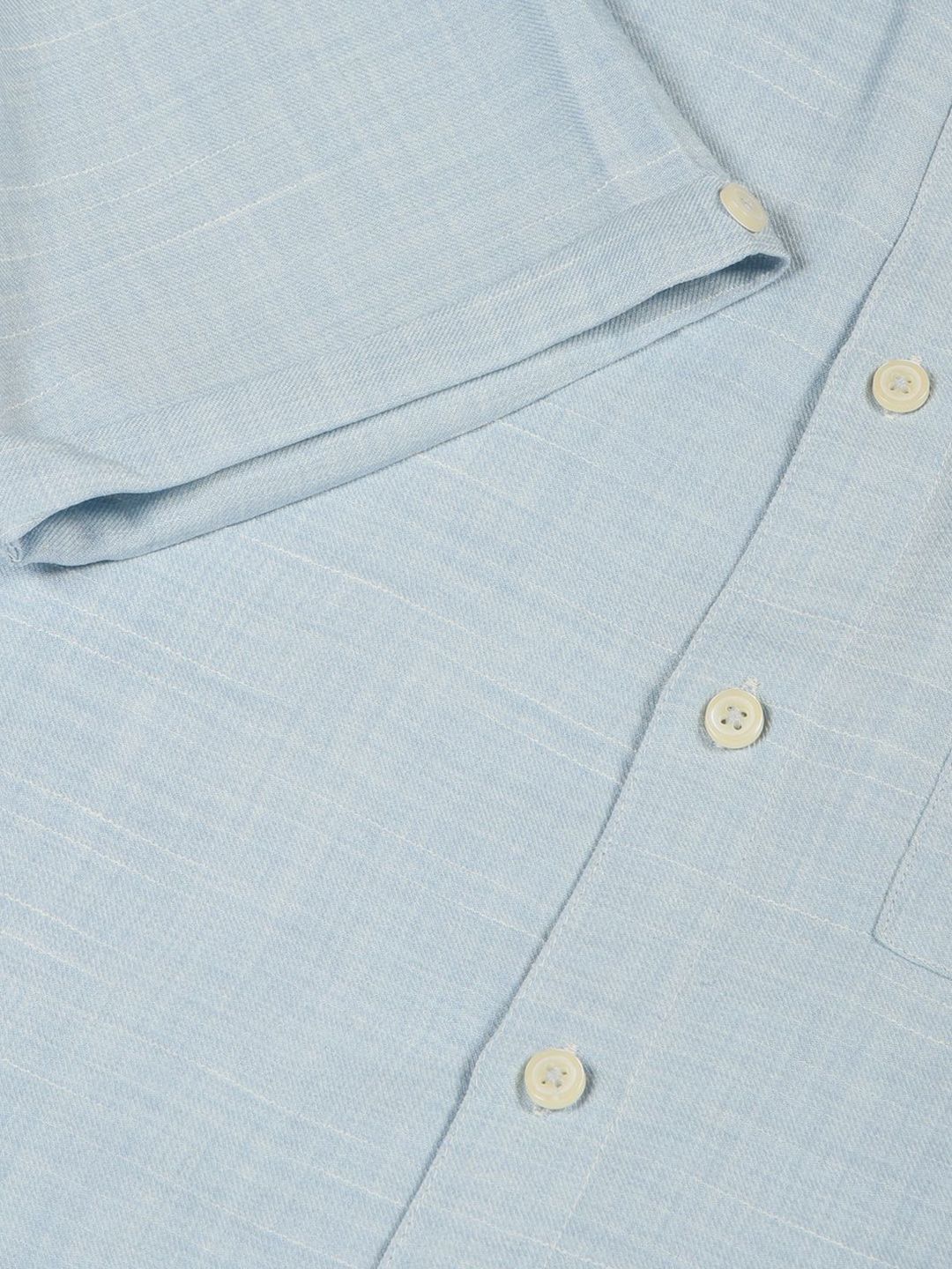 Thomas Scott Men Premium Regular Fit Textured Casual Shirt