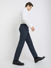 Raymond Men Checked Slim Fit Formal Trousers