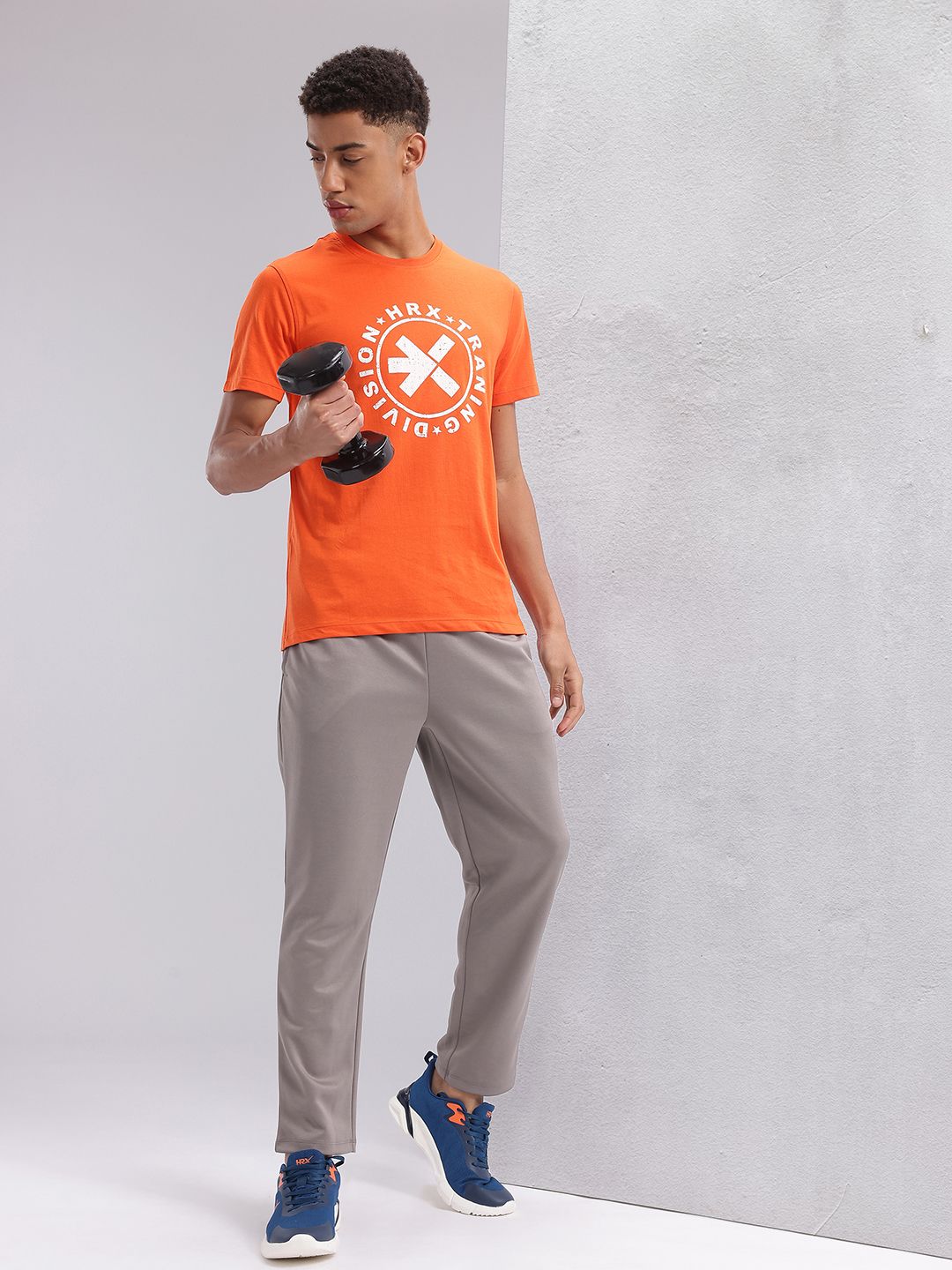 HRX by Hrithik Roshan Brand Logo Printed Training T-shirt