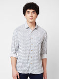 SPYKAR Geometric Printed Cotton Casual Shirt