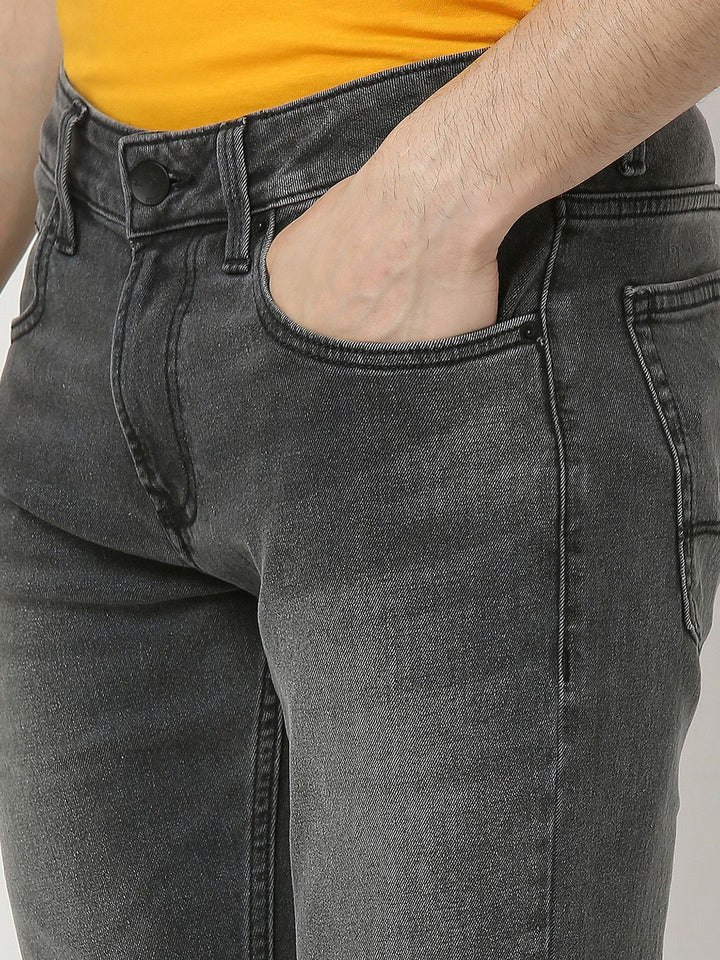 SPYKAR Men Slim Fit Low-Rise Light Fade Stretchable Jeans