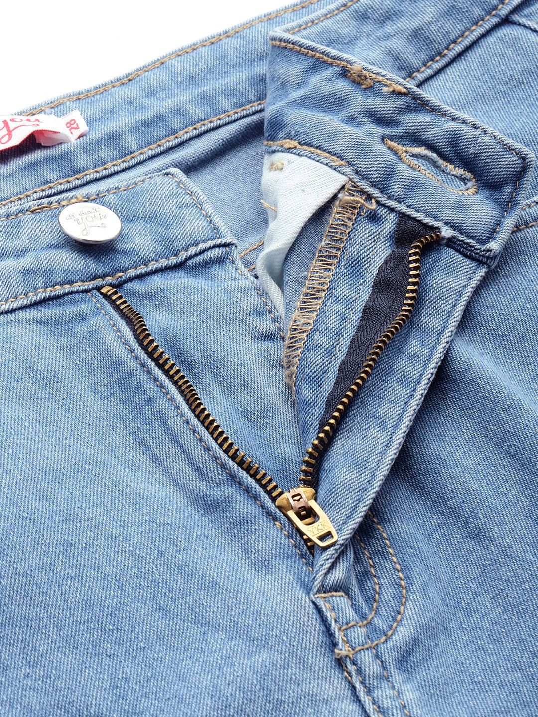 all about you Women Flared High-Rise Stretchable Jeans