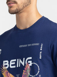 Being Human Typography Printed T-shirt