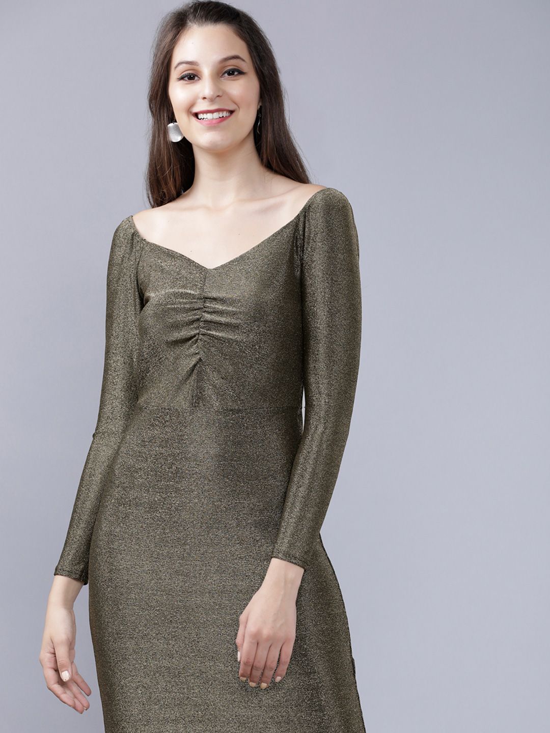 Tokyo Talkies Bodycon Shimmer Dress