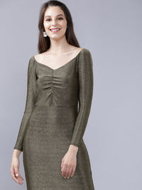 Tokyo Talkies Bodycon Shimmer Dress