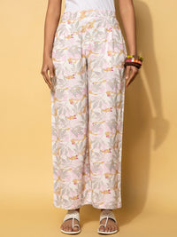 Libas Floral Printed Coat With Palazzo Co-Ords