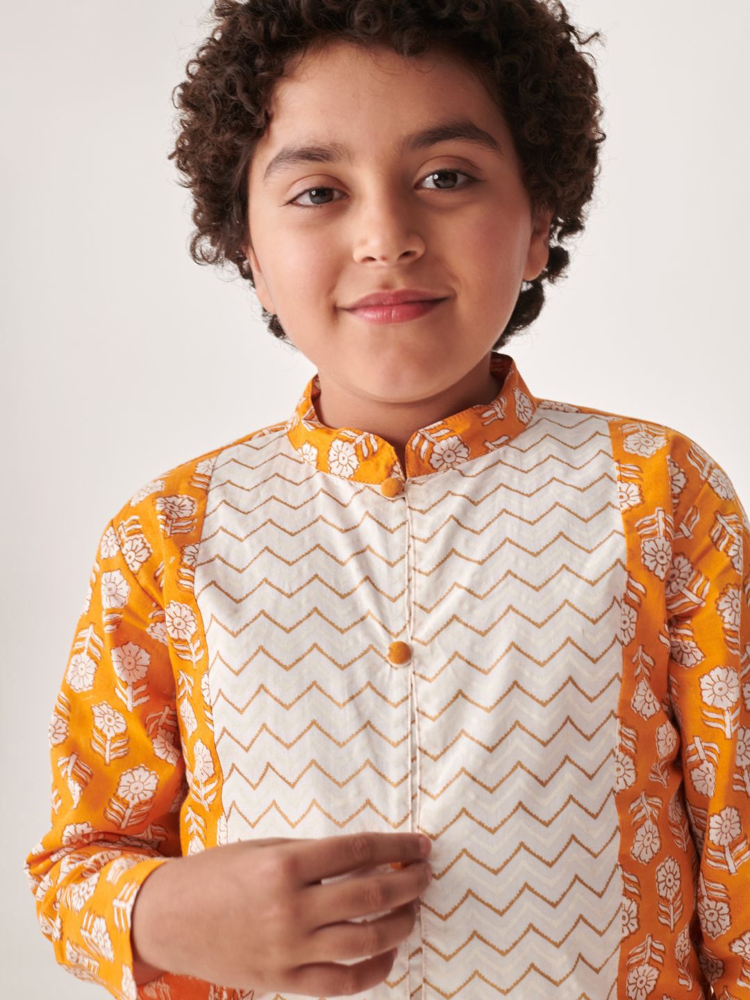 pspeaches Boys Printed Regular Kurta with Pyjamas