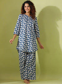 SANSKRUTIHOMES Conversational Printed Pure Cotton Night suit