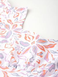 DressBerry Artsy Florals Twirl & Turn A-Line Dress