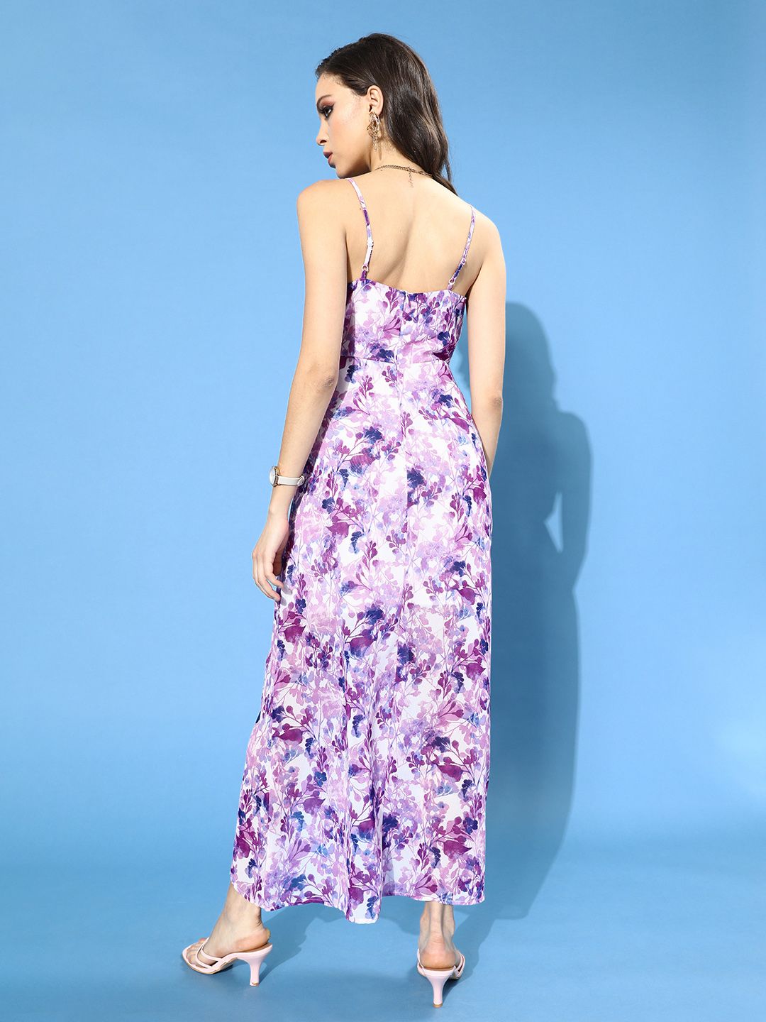 Berrylush Floral Printed Wrap Style Dress