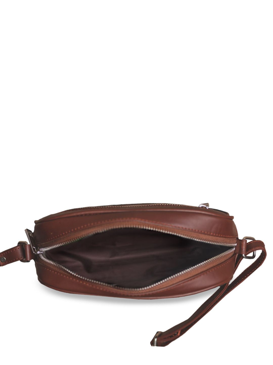 ZOUK Green Floral Structured Sling Bag