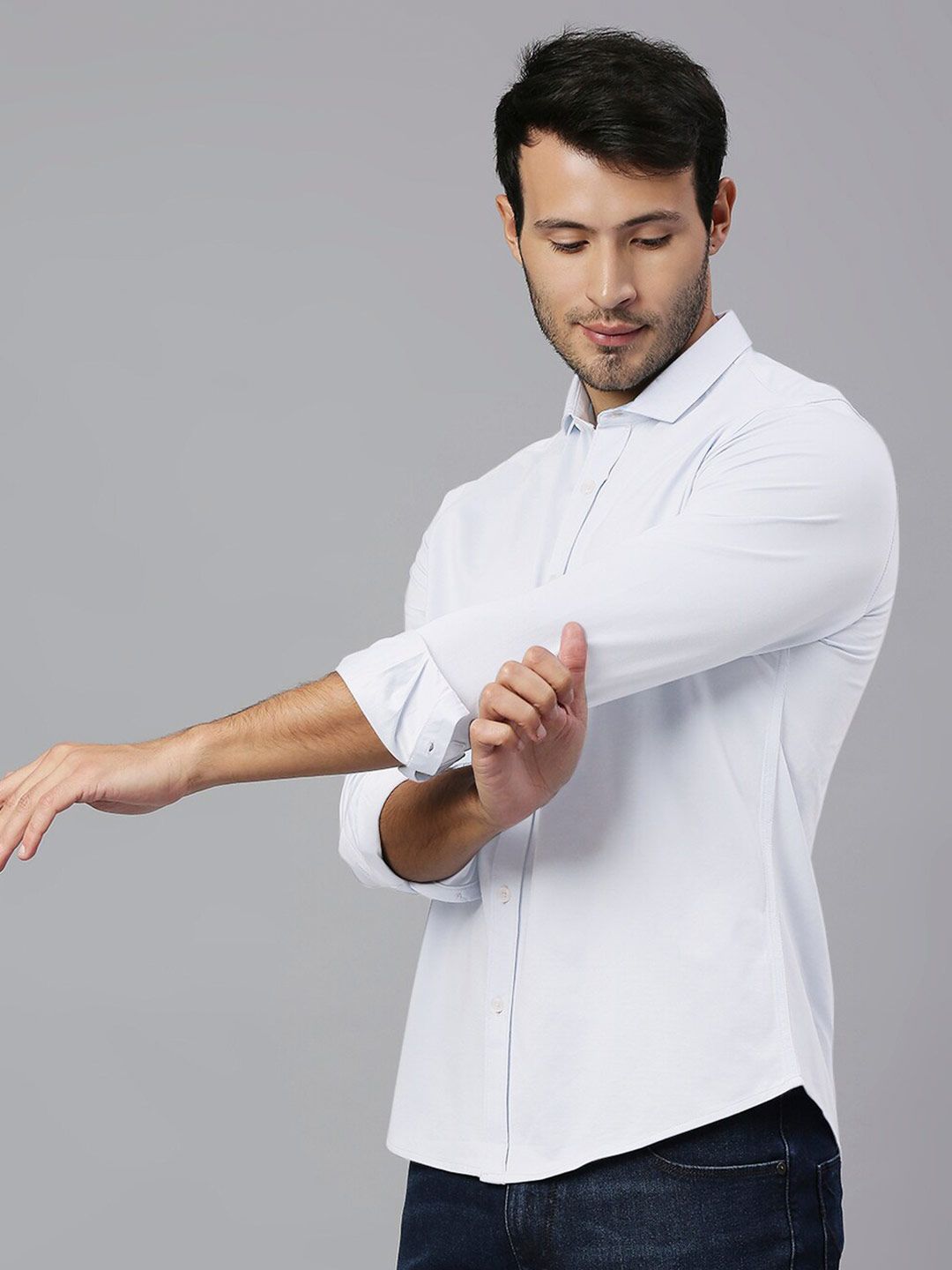 Thomas Scott Men Classic Slim Fit Casual Cotton Shirt