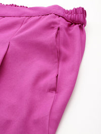 DressBerry Women Pleated Wide Leg Trousers