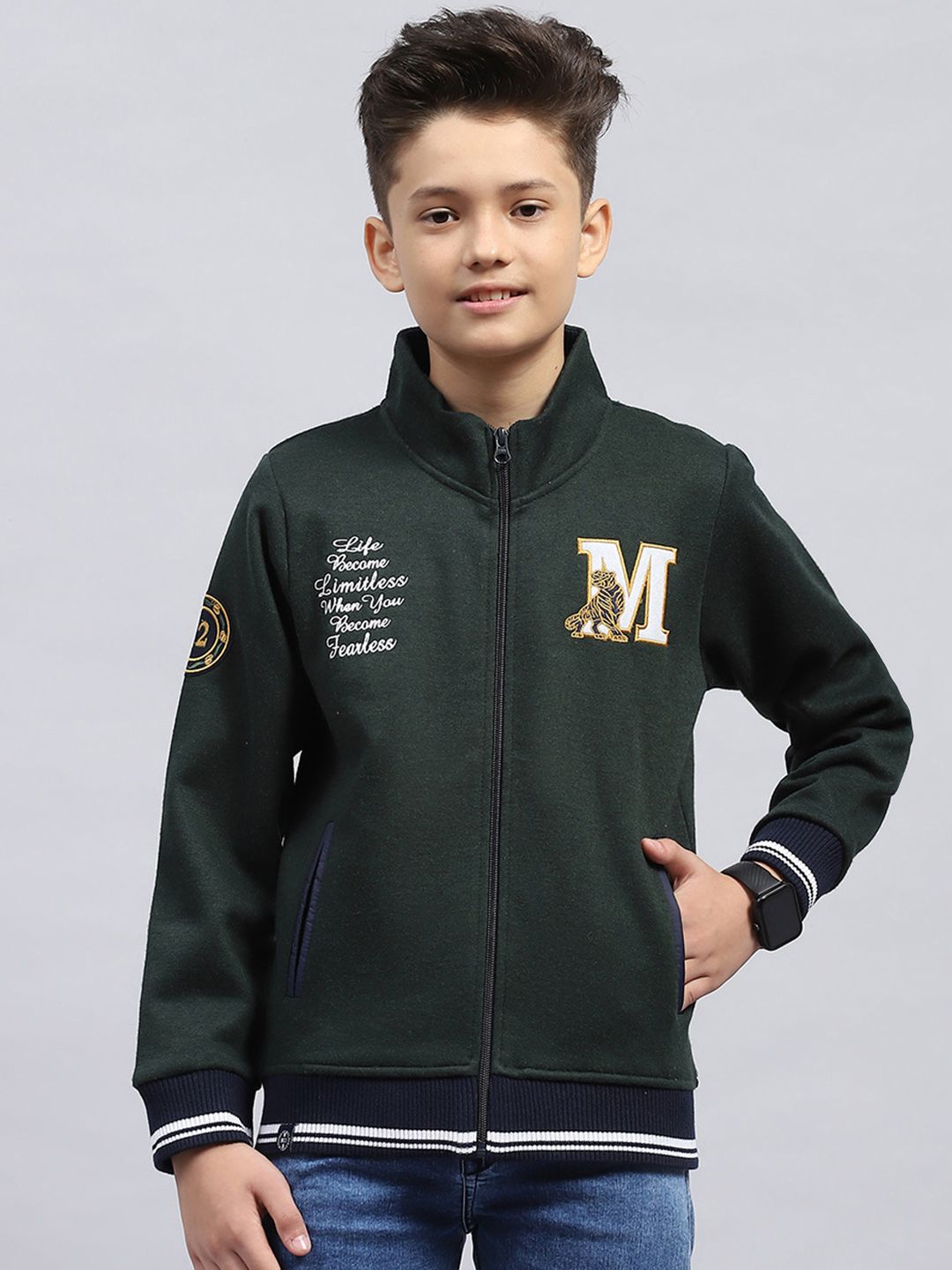 Monte Carlo Kids Boys Embroidered Sweatshirt