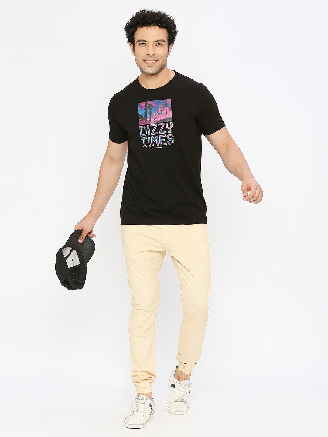 SPYKAR Typography Printed Cotton T-Shirt