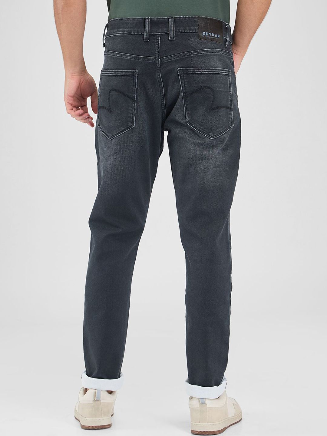 SPYKAR Men Skinny Fit Low-Rise Light Fade Stretchable Jeans