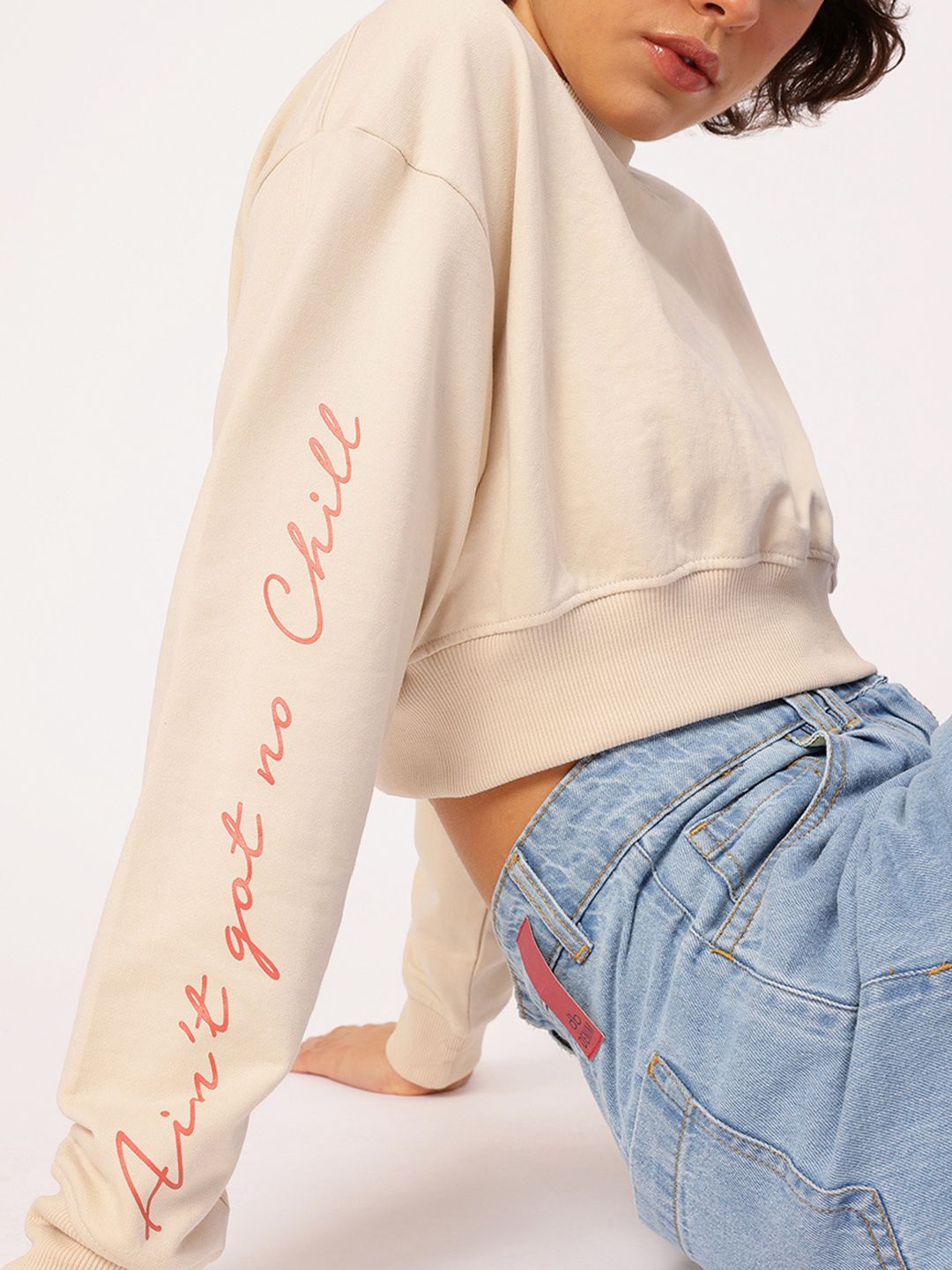 DressBerry Boxy Crop Sweatshirt