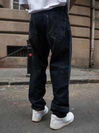 Powerlook Men Black Baggy Fit Denim Jeans