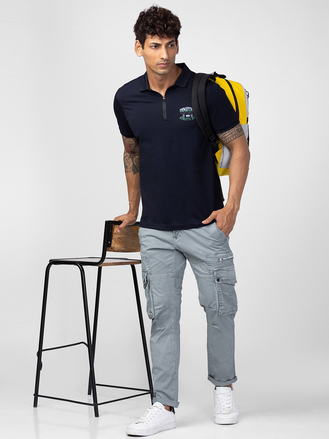 SPYKAR Men Cotton Polo Collar T-shirt