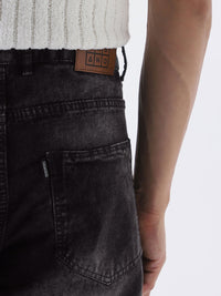Urbano Fashion Baggy Fit Cut and Sew Panelled Jeans