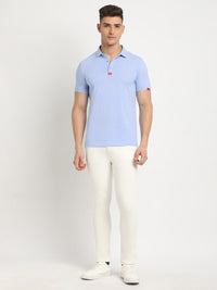 THE BEAR HOUSE Polo Collar Short Sleeves Slim Fit T-shirt