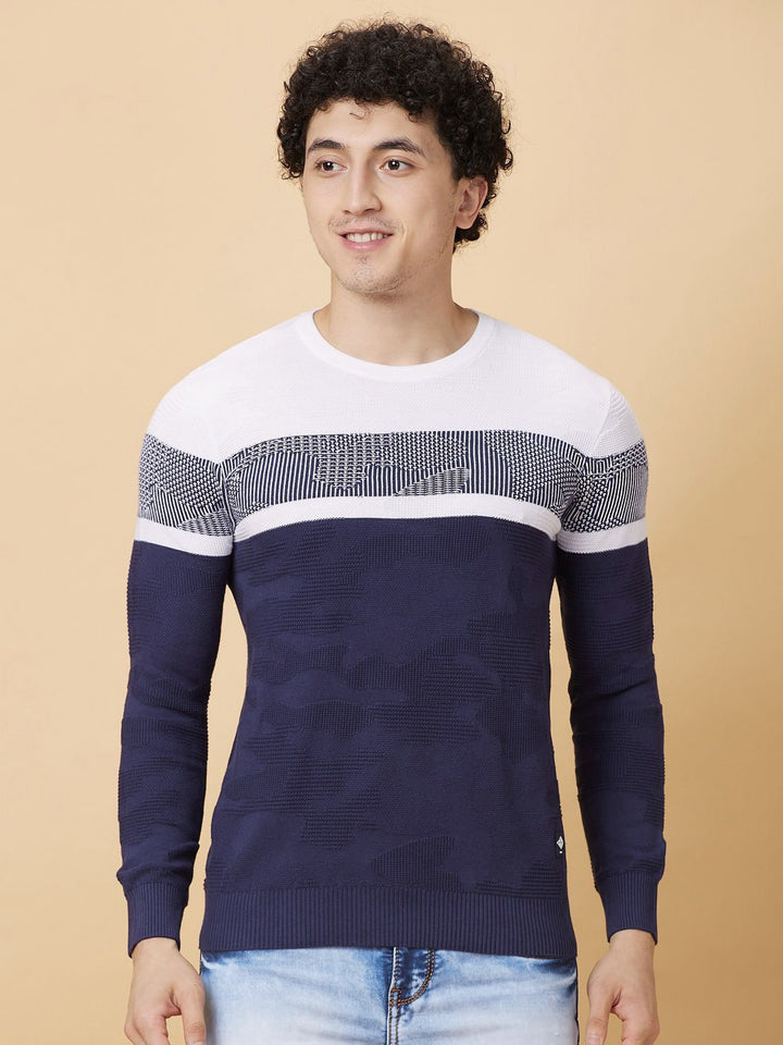 Being Human Men Pure Cotton Colourblocked Pockets T-shirt