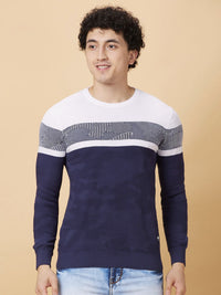 Being Human Men Pure Cotton Colourblocked Pockets T-shirt