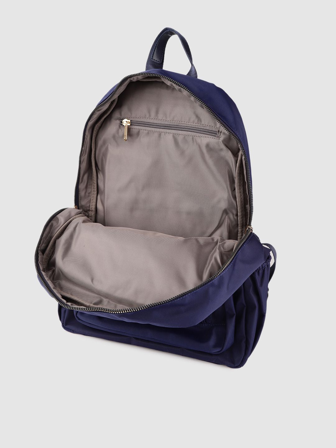 Lino Perros Women Navy Blue Solid Backpack