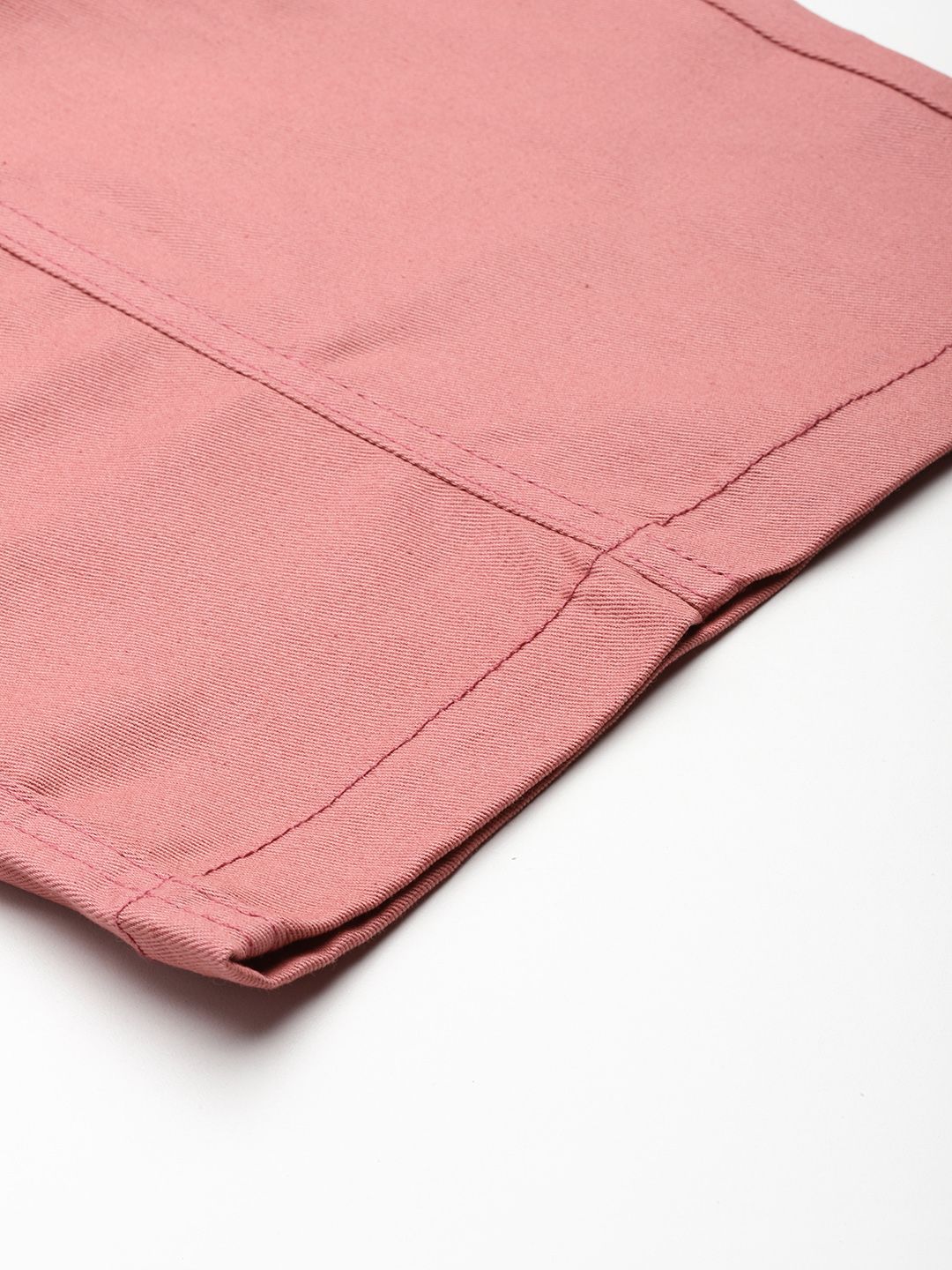 STREET 9 Women Pure Cotton Wide Leg Cargos Trouser