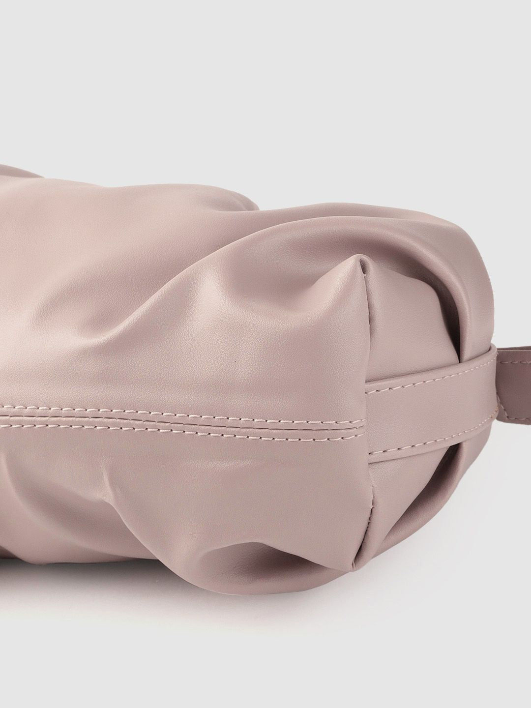 Beg Bahu Berstruktur Pepejal Warna Peach Lino Perros