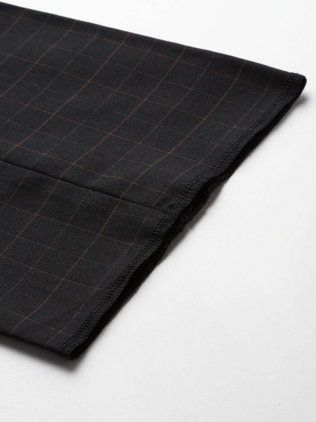 Raymond Men Checked Regular Fit Formal Trousers