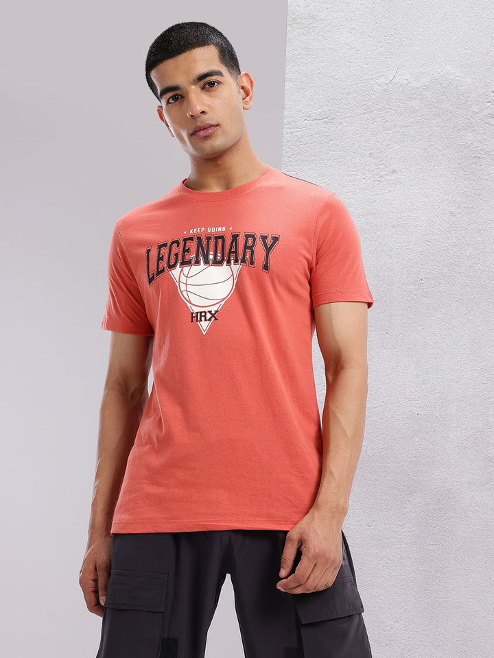 HRX by Hrithik Roshan Typography & Graphic Print Round-Neck Lifestyle T-shirt
