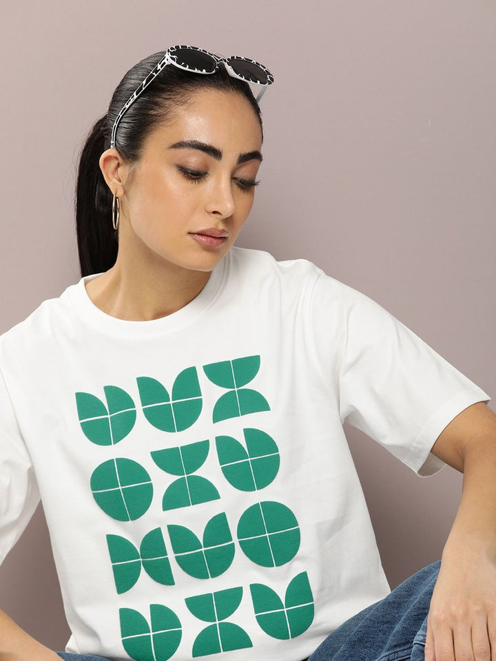 DILLINGER Graphic Printed Oversized Embossed Pure Cotton T-shirt