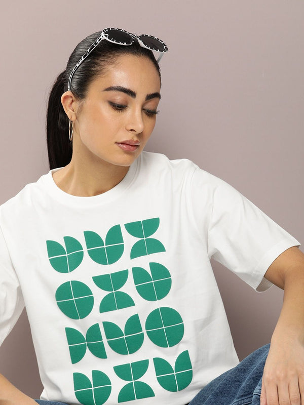 DILLINGER Graphic Printed Oversized Embossed Pure Cotton T-shirt