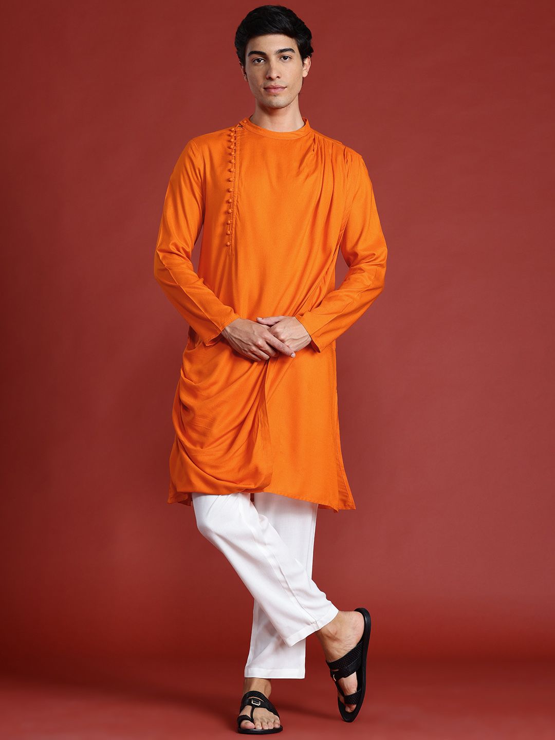 Anouk Gathered Detail Kurta Set