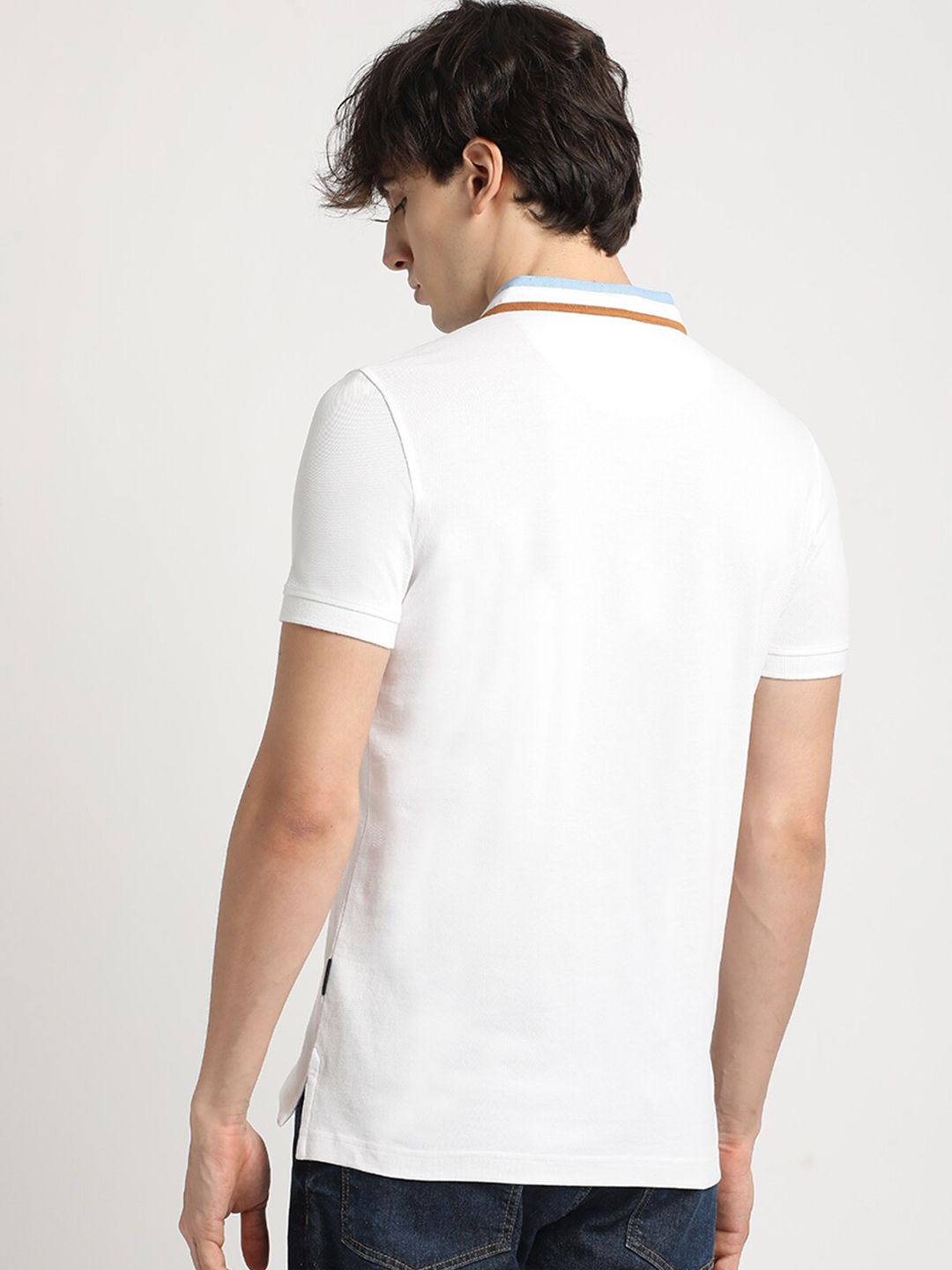 THE BEAR HOUSE Henley Neck Pure Cotton T-shirt