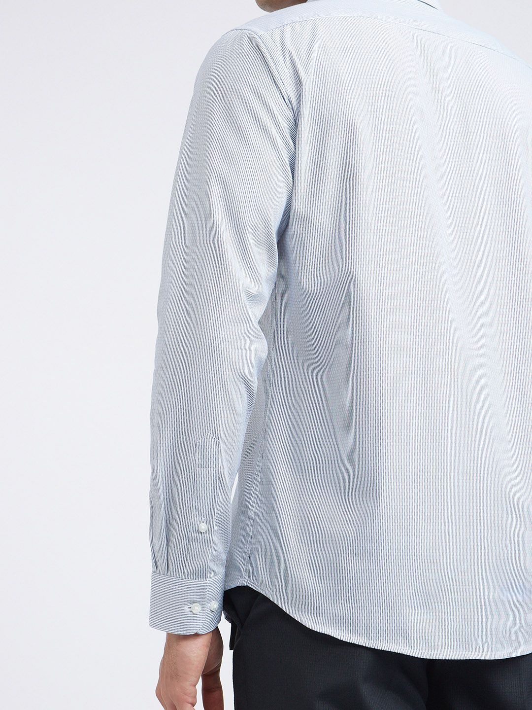 Raymond Pure Cotton Slim Fit Striped Formal Shirt