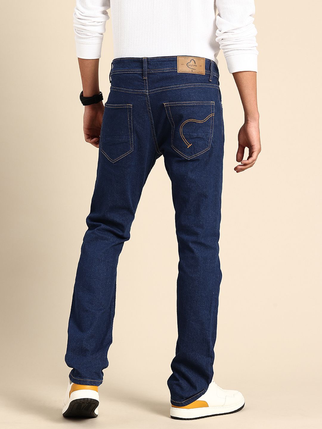 Being Human Men Straight Fit Stretchable Jeans